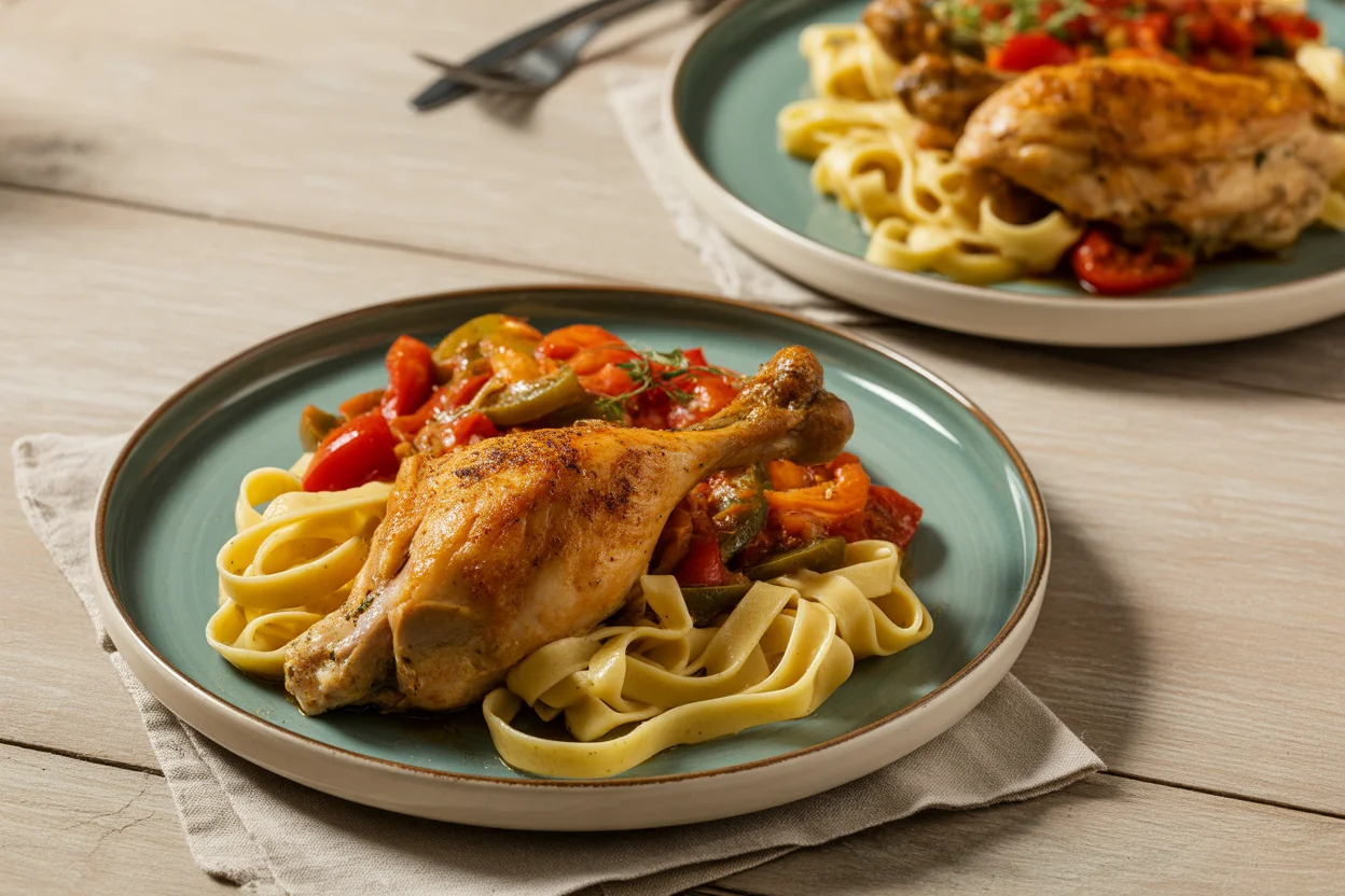 Poulet Basquaise facile &agrave; la Cyril Lignac