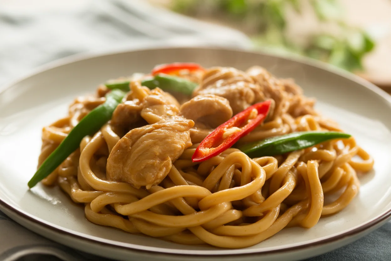 Nouilles Saut&eacute;es au Poulet Caram&eacute;lis&eacute; : D&eacute;licieusement Simple &agrave; Faire