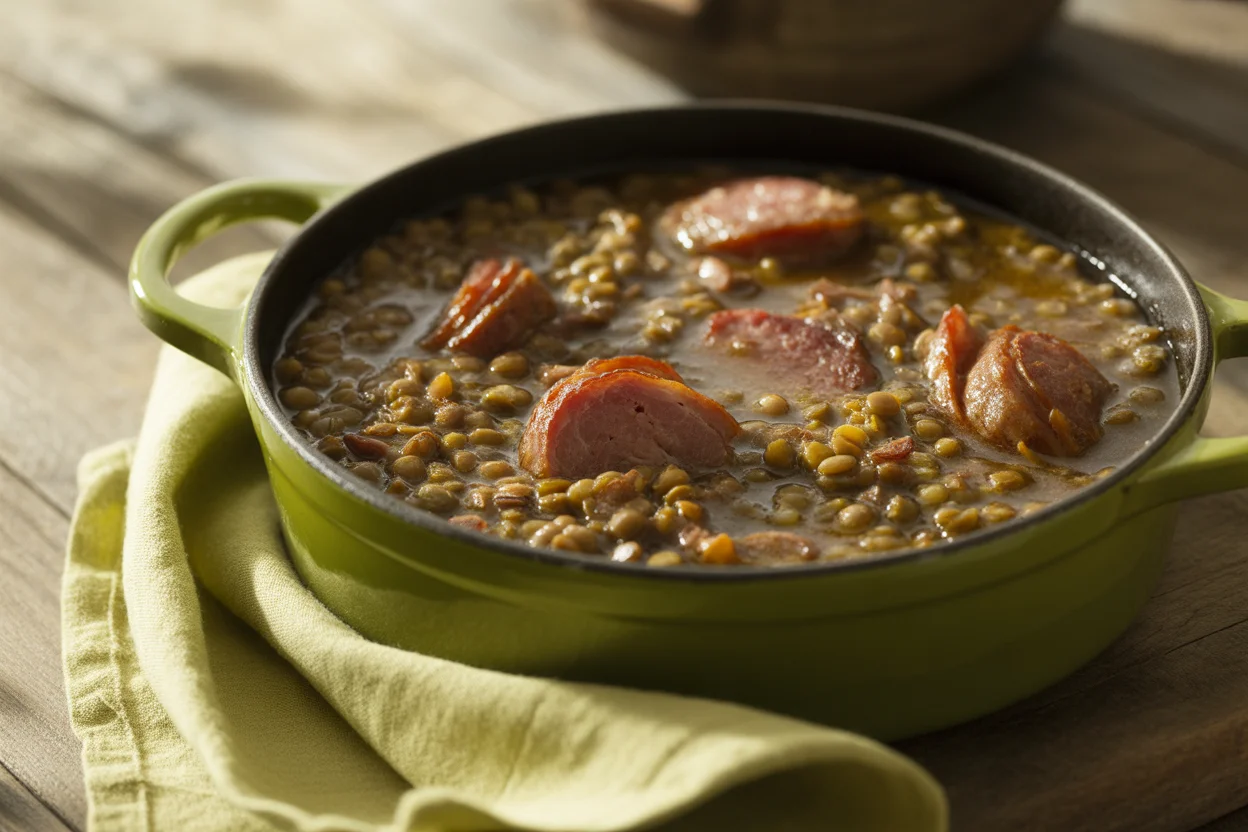 Recette r&eacute;confortante de Petit sal&eacute; aux lentilles &agrave; essayer !