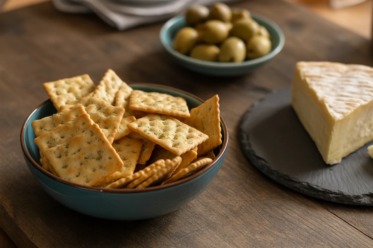 Biscuits Ap&eacute;ro Moutarde et Comt&eacute;