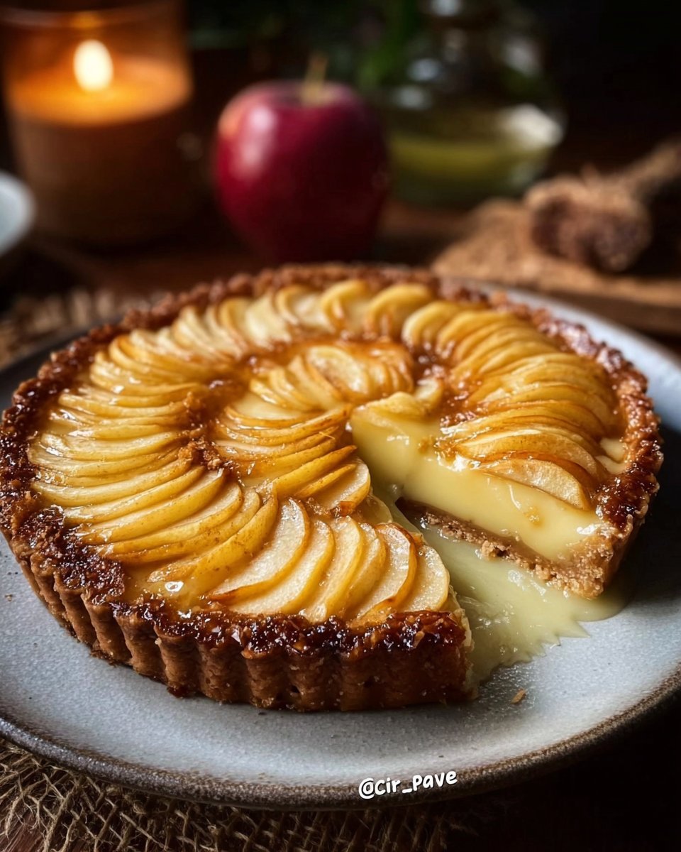 Tarte aux pommes et mascarpone