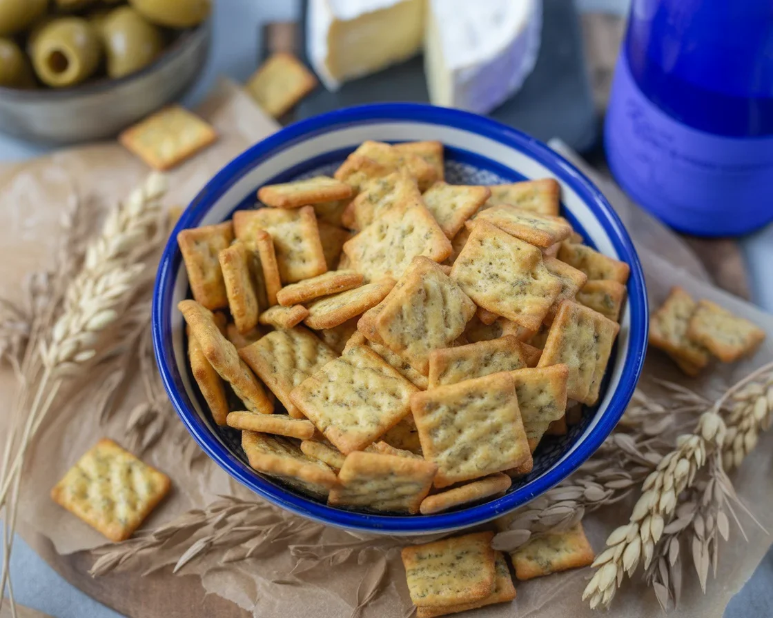 Biscuits apéro moutarde et Comté faits maison pour un apéritif léger et savoureux.