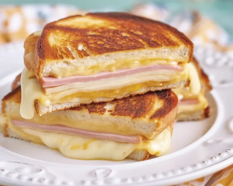 Recette de croque-monsieur avec jambon, fromage et béchamel au four