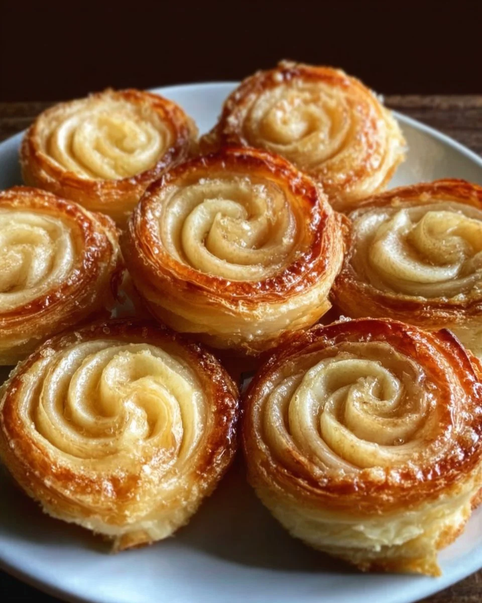 Roulés aux Pommes en pâtisserie feuilletée, délicieux et faciles à préparer.
