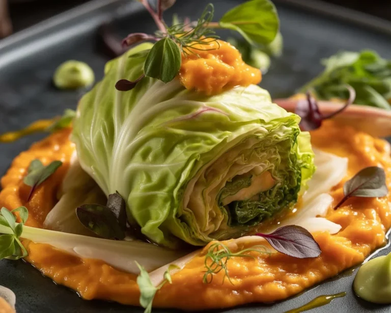 Chou Farci Traditionnel à la Française, plat typique de la cuisine française