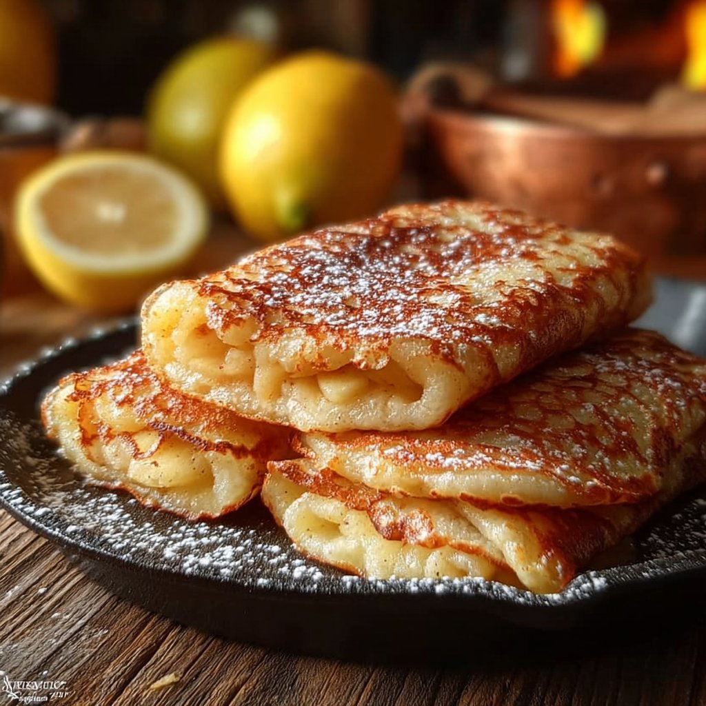 Crêpes aux pommes rapides