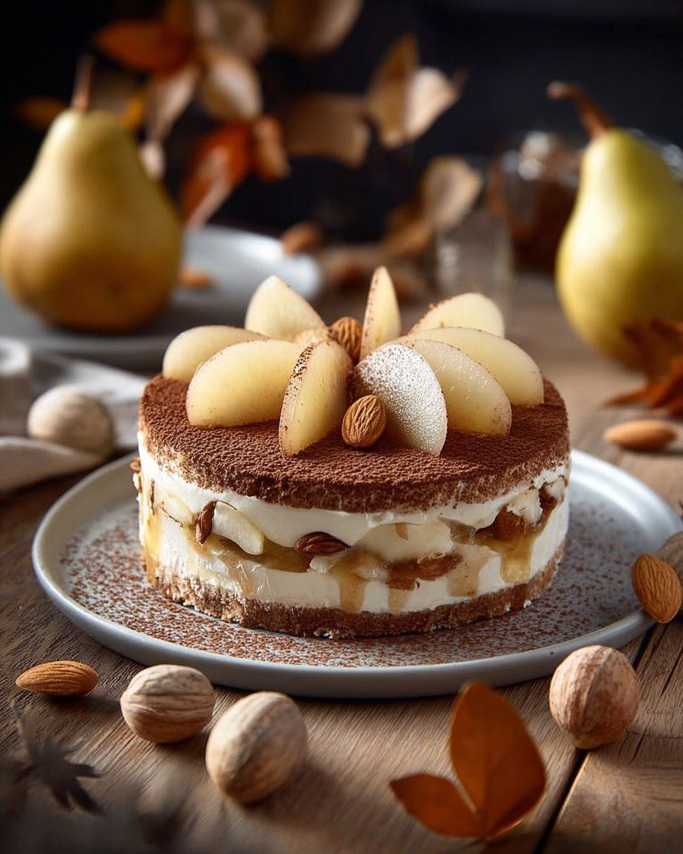 Pear and Chestnut Cream Tiramisu