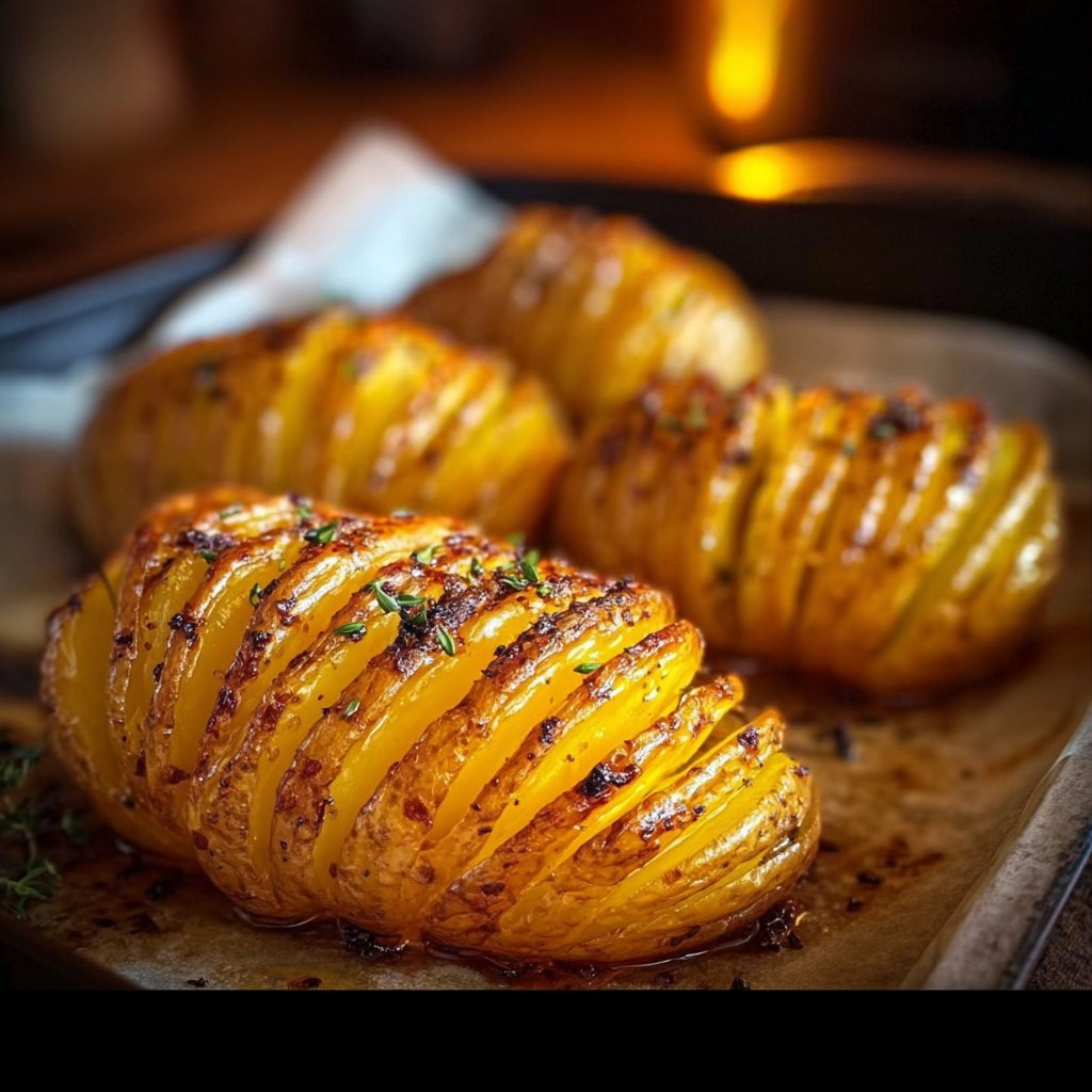 Pommes de terre hasselback