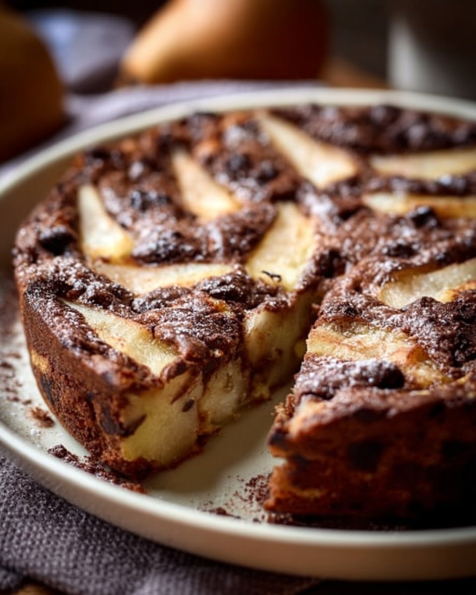 Chocolate Pear Clafoutis