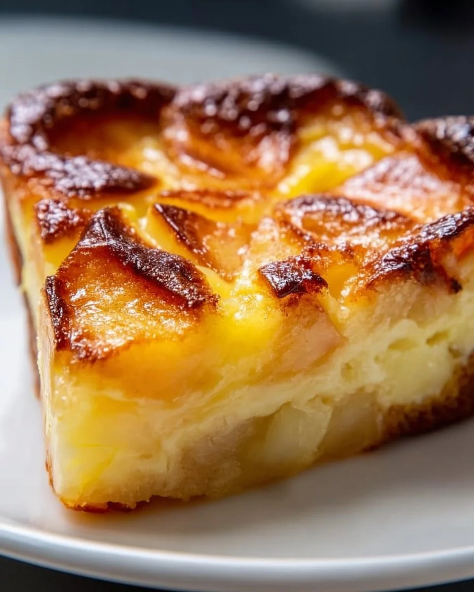 Delicious homemade Apple Clafoutis with fresh apples and creamy texture