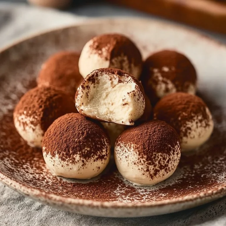Billes de Tiramisu, dessert italien savoureux et raffiné