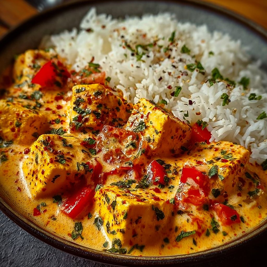 Le Poulet Crémeux et Riz Fondant