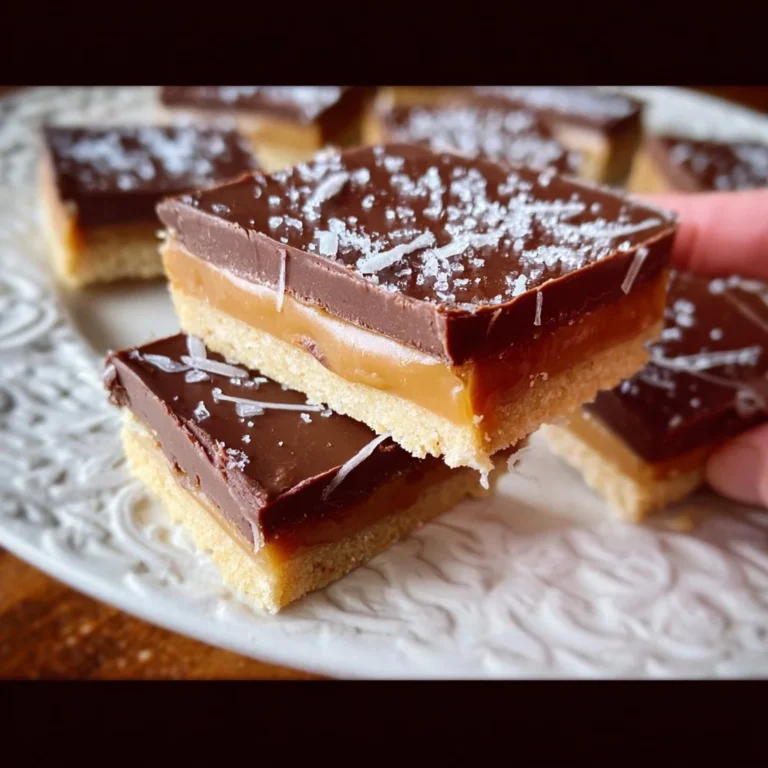 Recette de shortbread des millionnaires avec une texture fondante et savoureuse.