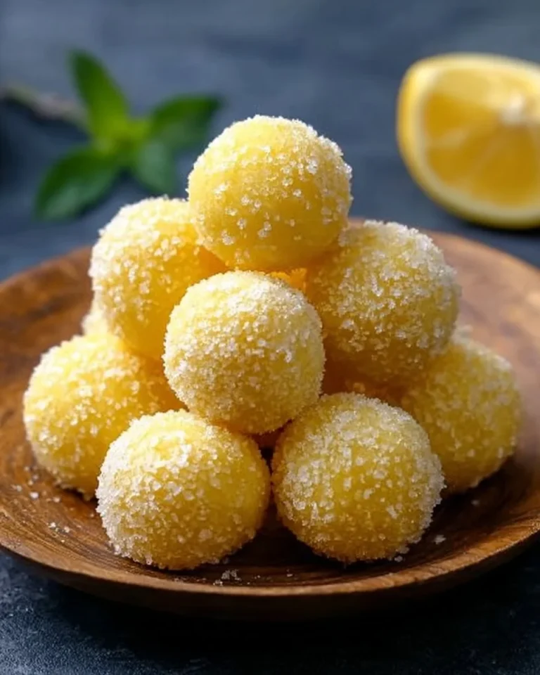 Delicious lemon truffles decorated with zest and coconut flakes