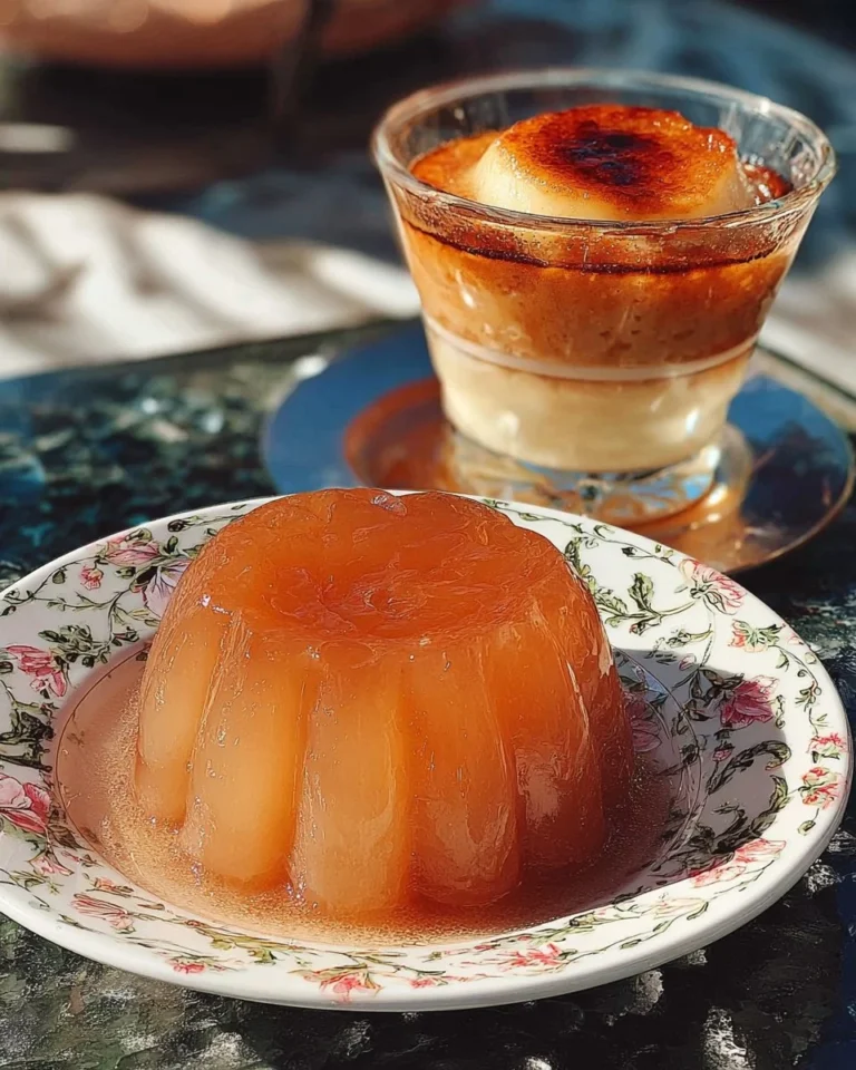 Delicious melting apple terrines served in elegant dishes