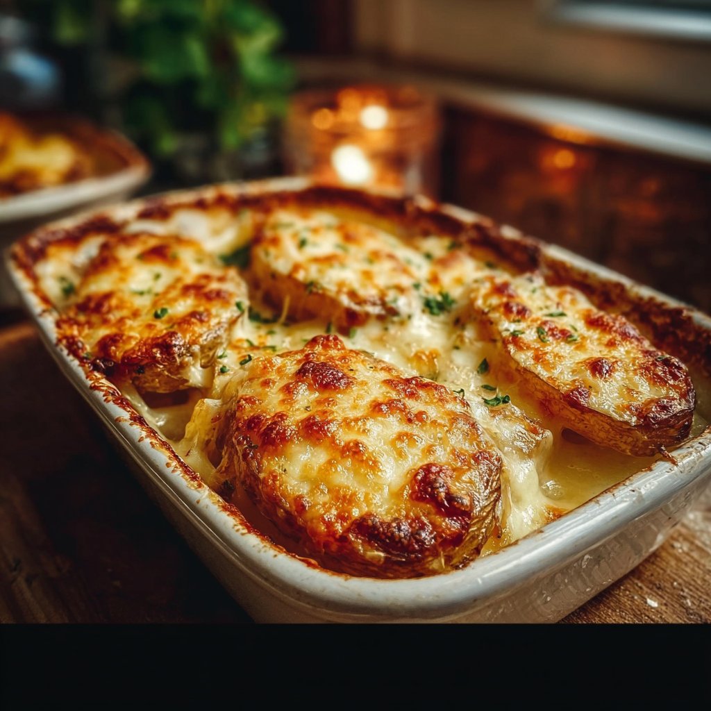 Pommes de Terre Gratinées au Fromage