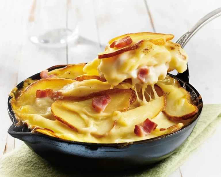 Recette tartiflette reblochon avec pommes de terre et lardons fumés