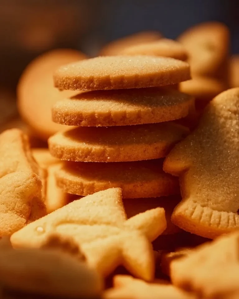 Sablés moelleux et rapides sur une assiette en céramique