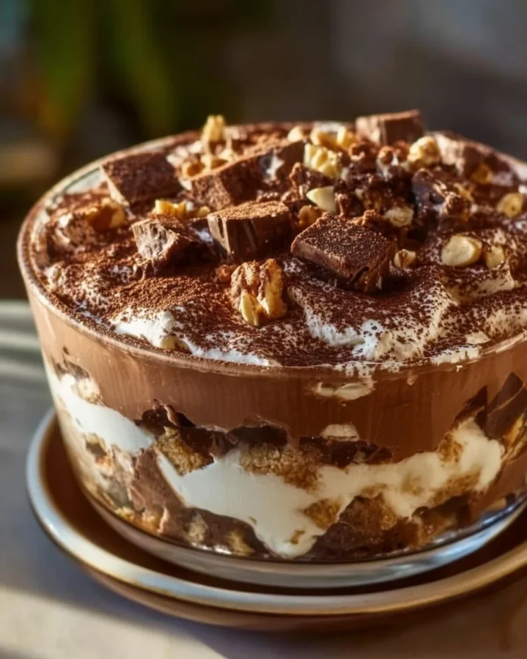 Tiramisu Façon Kinder Bueno, un dessert crémeux et délicieux au chocolat et noisettes
