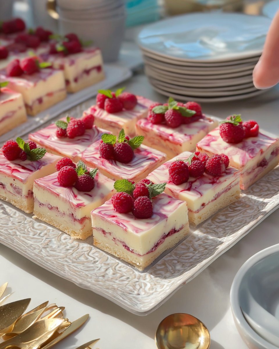 Cheesecake aux framboises sans cuisson