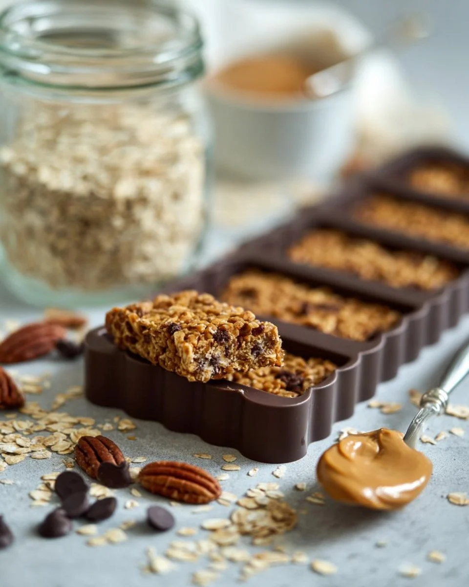 Cereal Bars with Oats and Pecans