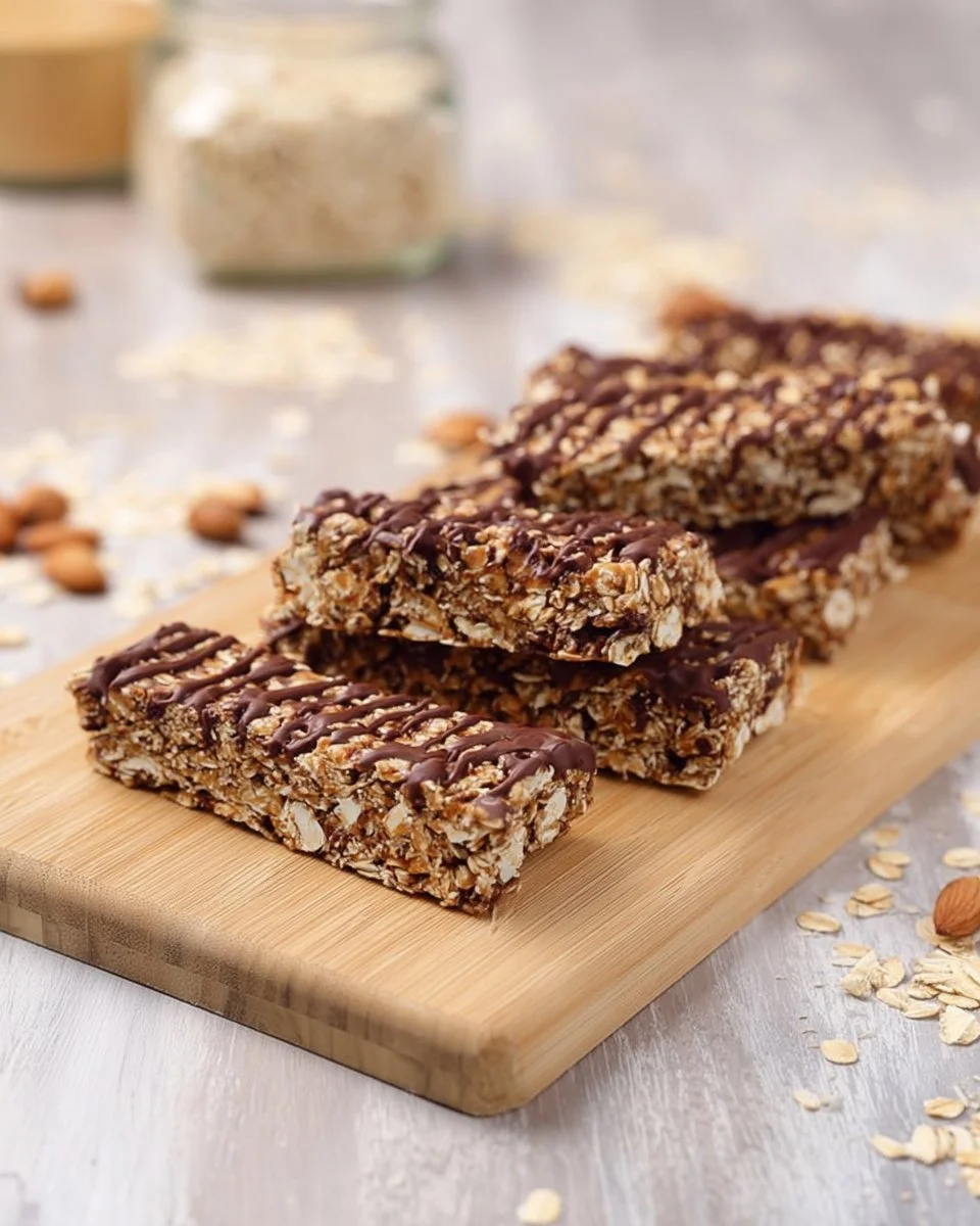 Barres de céréales beurre de cacahuètes et pépites de chocolat