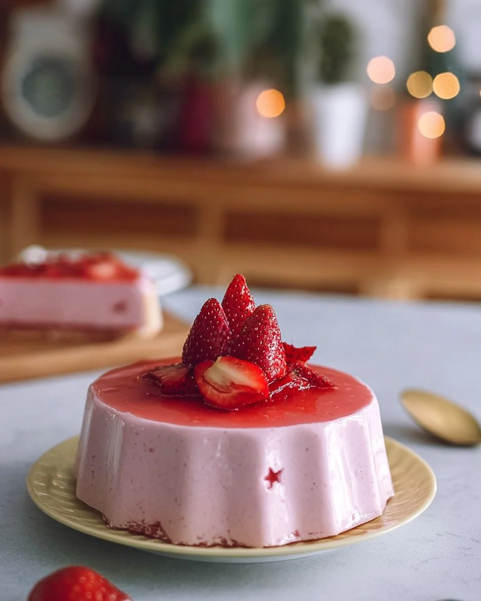 Bavarois à la fraise