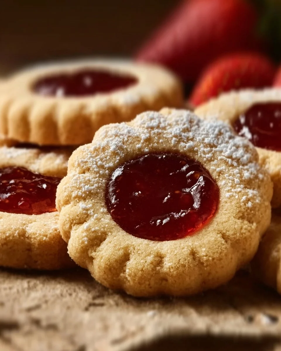 Biscuits au Beurre et Confiture de Fraises qui Fondent dans la Bouche