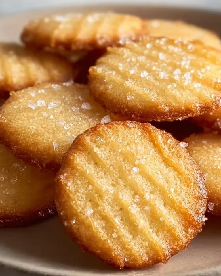 Biscuits au beurre salé français dorés et croustillants