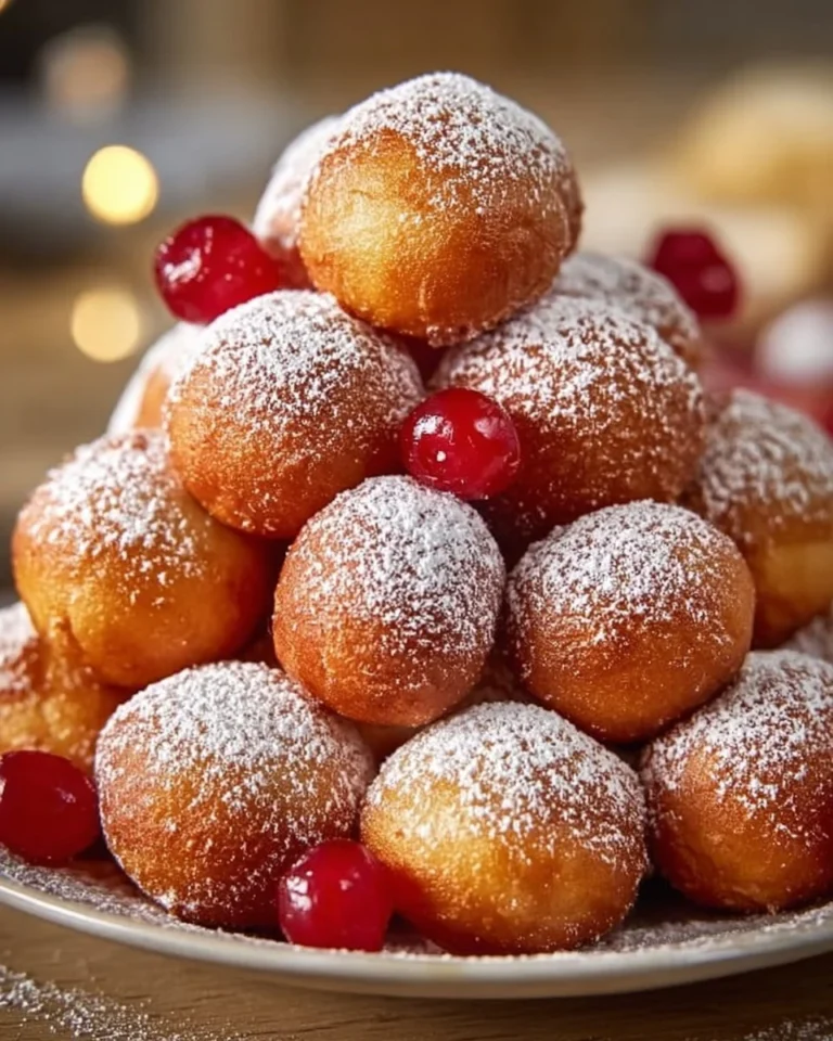 Boules de beignets au yaourt, croustillantes et moelleuses pour un dessert savoureux