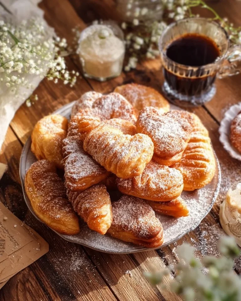 Bugnes moelleuses délicieusement dorées, prêtes à être dégustées.