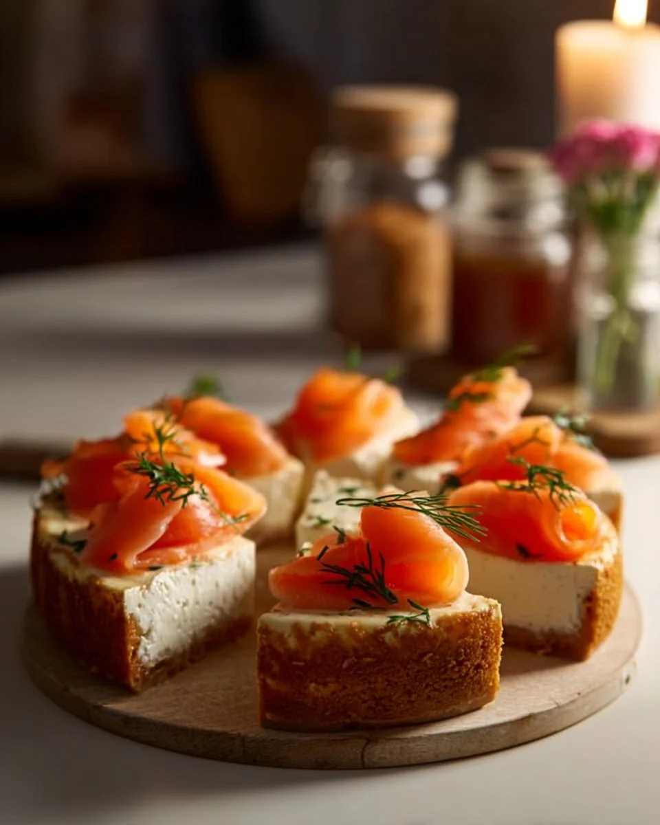 Cheesecake Salé au Saumon Fumé