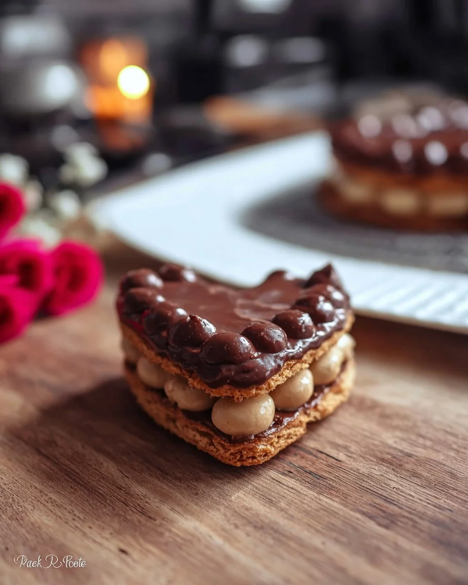 Coeur dacquois au chocolat et ganache aux Carambars - Rock The Bretzel