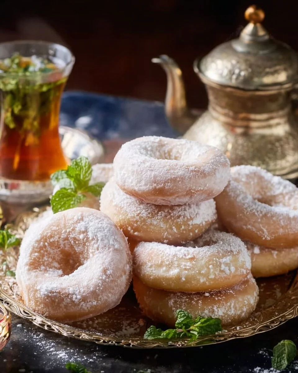 Cornes de gazelle - Pâtisseries marocaines aux amandes et eau de fleur d'oranger.