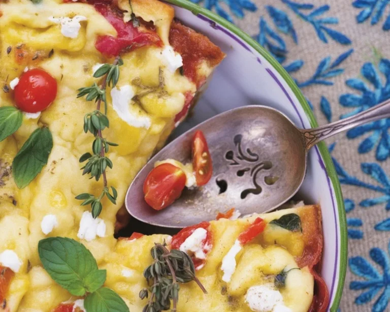 Crespéou, un gâteau d'omelettes coloré et savoureux, typique de la Provence.