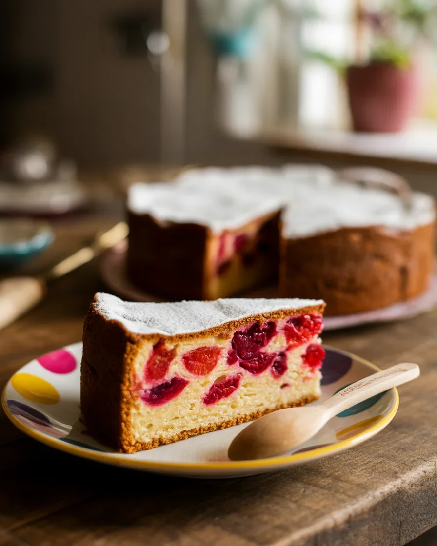 Gâteau magique aux fruits rouges – Recette facile et délicieuse