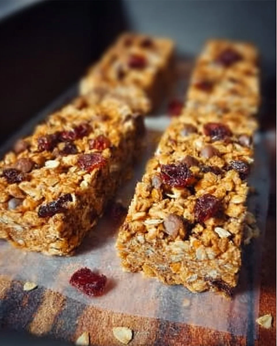 Homemade Granola Bars with Oat Flakes