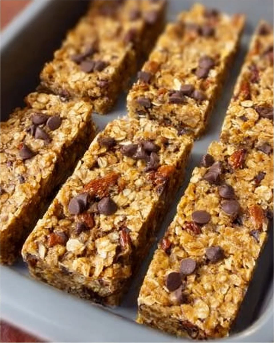 Homemade Granola Bars with Oat Flakes
