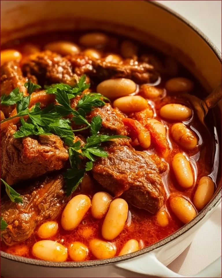 Assiette de Loubia traditionnelle, un plat savoureux et réconfortant