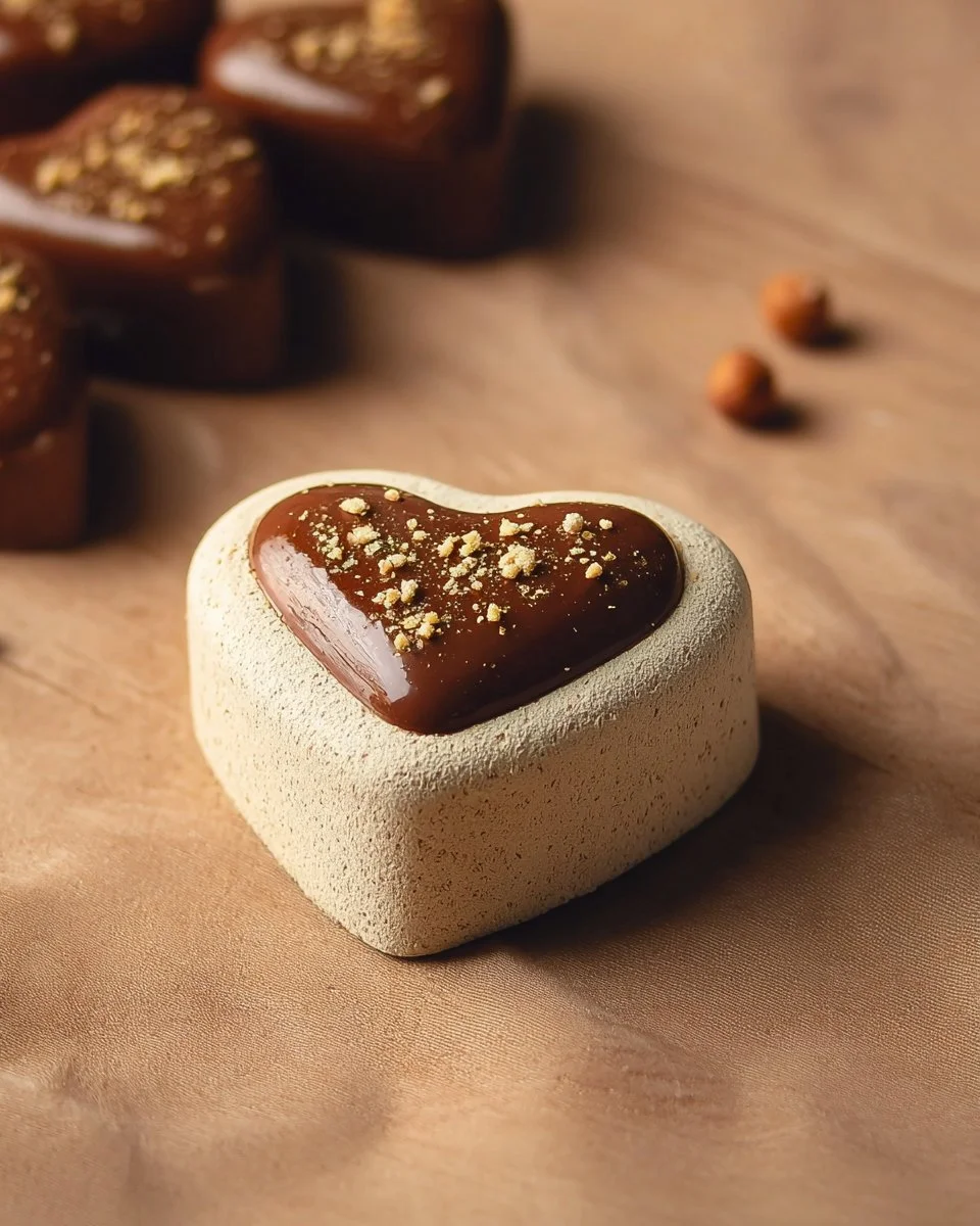 Mini-coeurs praliné/Gianduja