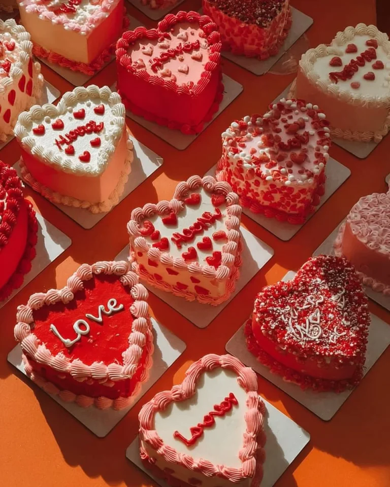 Mini gâteau Bento décoré pour la Saint-Valentin, délicat et savoureux