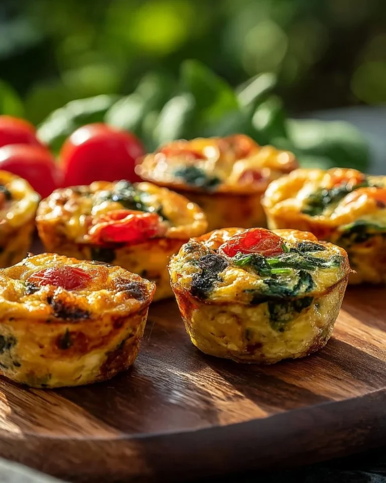 Muffins aux œufs et légumes sains et gourmands pour le petit déjeuner.