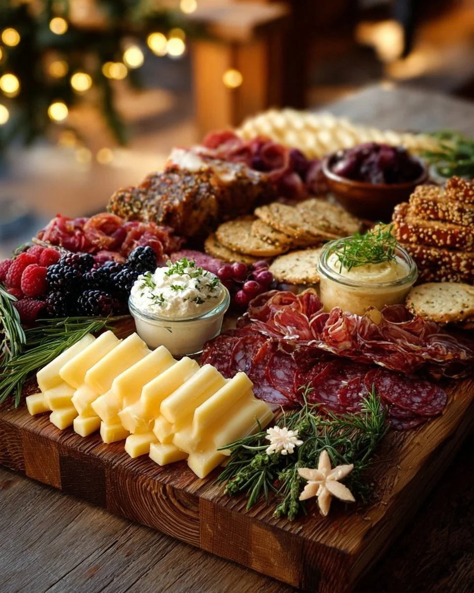 Plateau de charcuterie de Noël