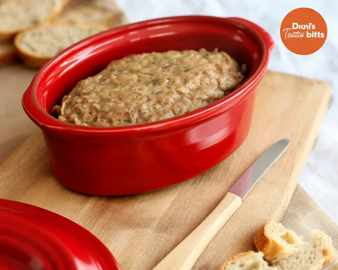 Terrine de campagne maison savoureuse, préparée avec des ingrédients frais et épicés.