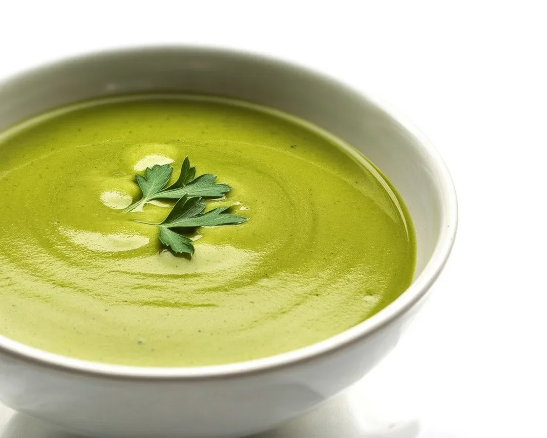 Bol de velouté poireaux-pommes de terre crémeux et savoureux