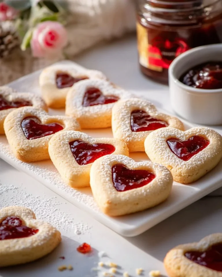 Sablés cœur à la confiture, biscuits ultra fondants faits maison.