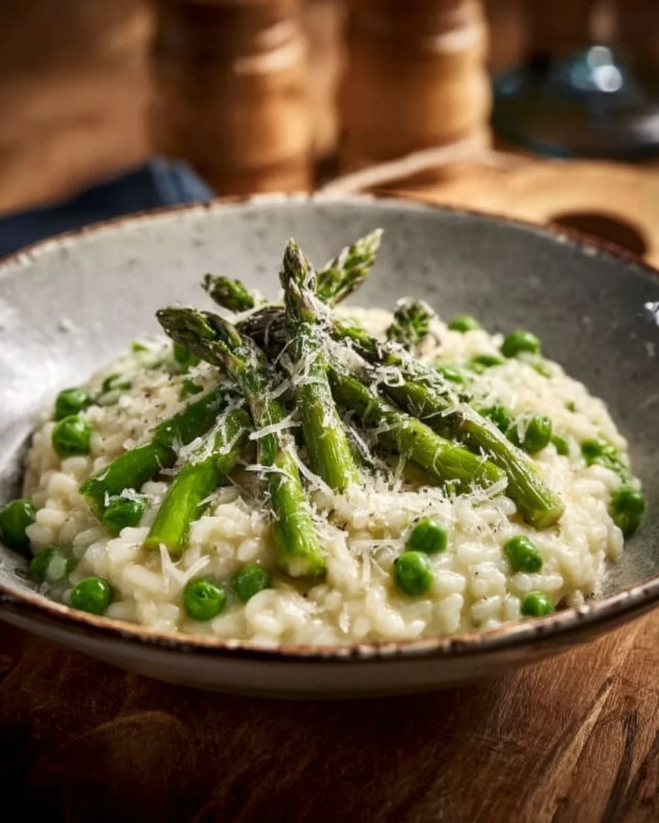 Risotto aux asperges vegan