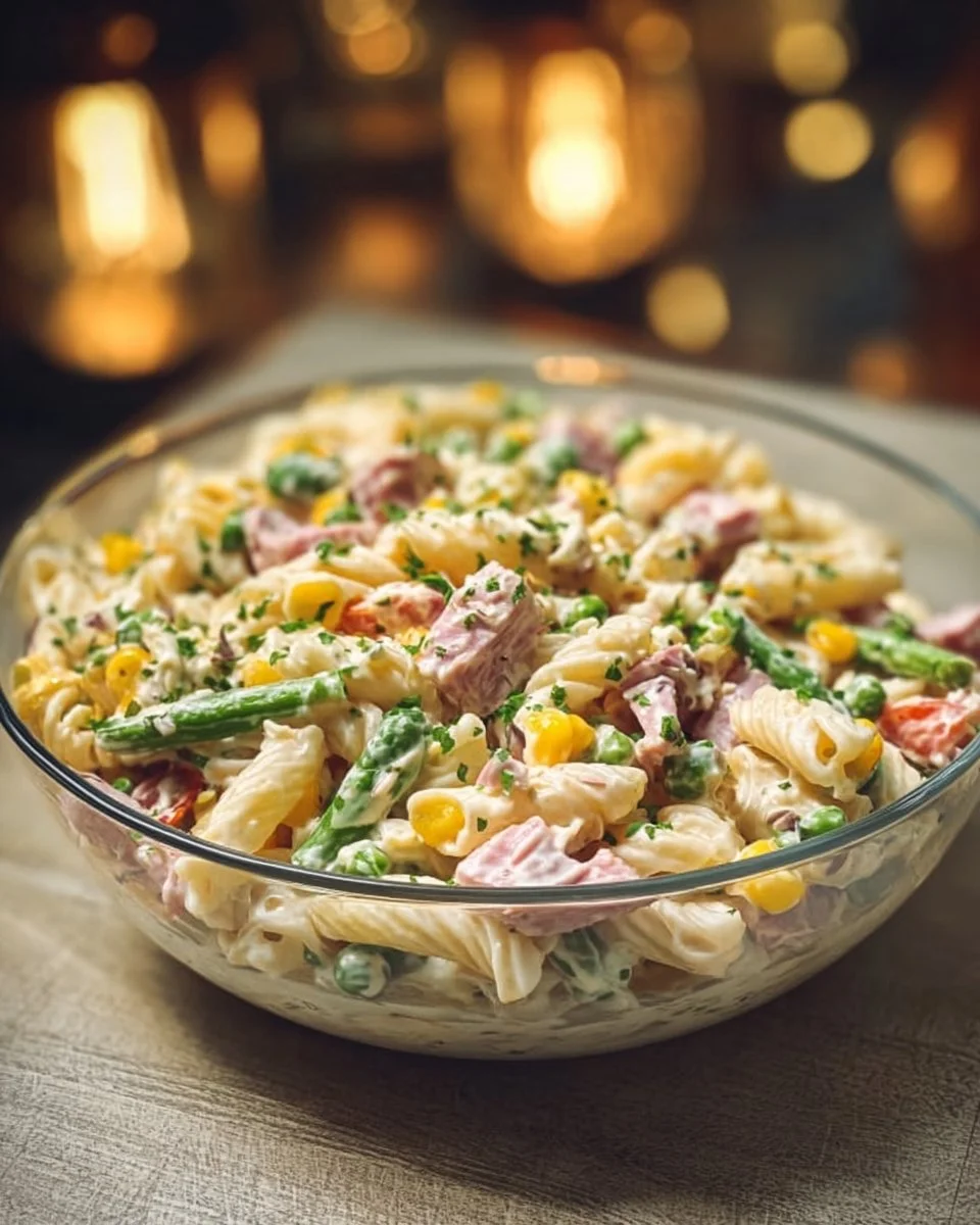 Salade de pâtes onctueuse