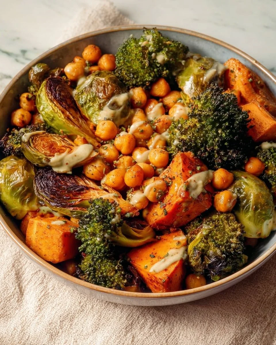 Salade de pois chiches et légumes grillés