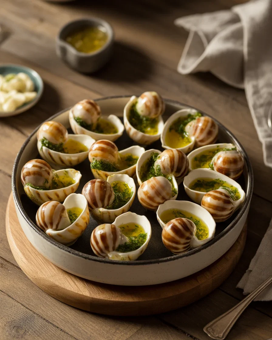 Escargots au beurre persillé